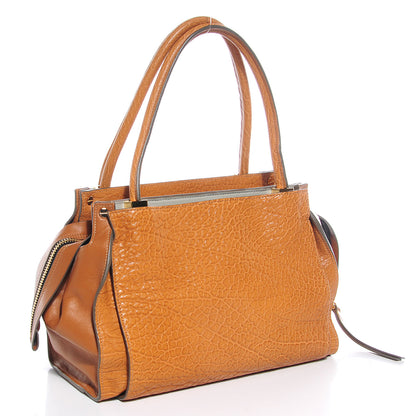 Chloe Pebbled Calfskin Dree Shoulder Bag Brown 3 of 8