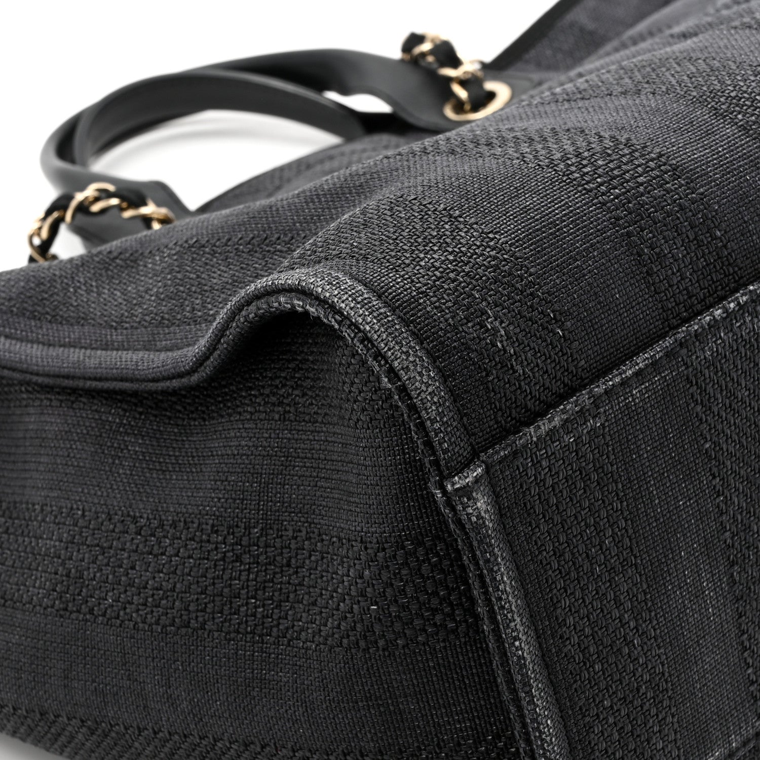 Chanel Lurex Boucle Large Deauville Tote Black 13 of 14