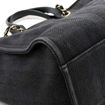 Chanel Lurex Boucle Large Deauville Tote Black 13 of 14