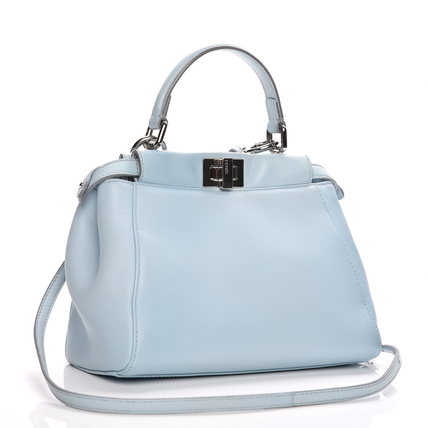 Nappa Mini Peekaboo Iconic Satchel Light Blue