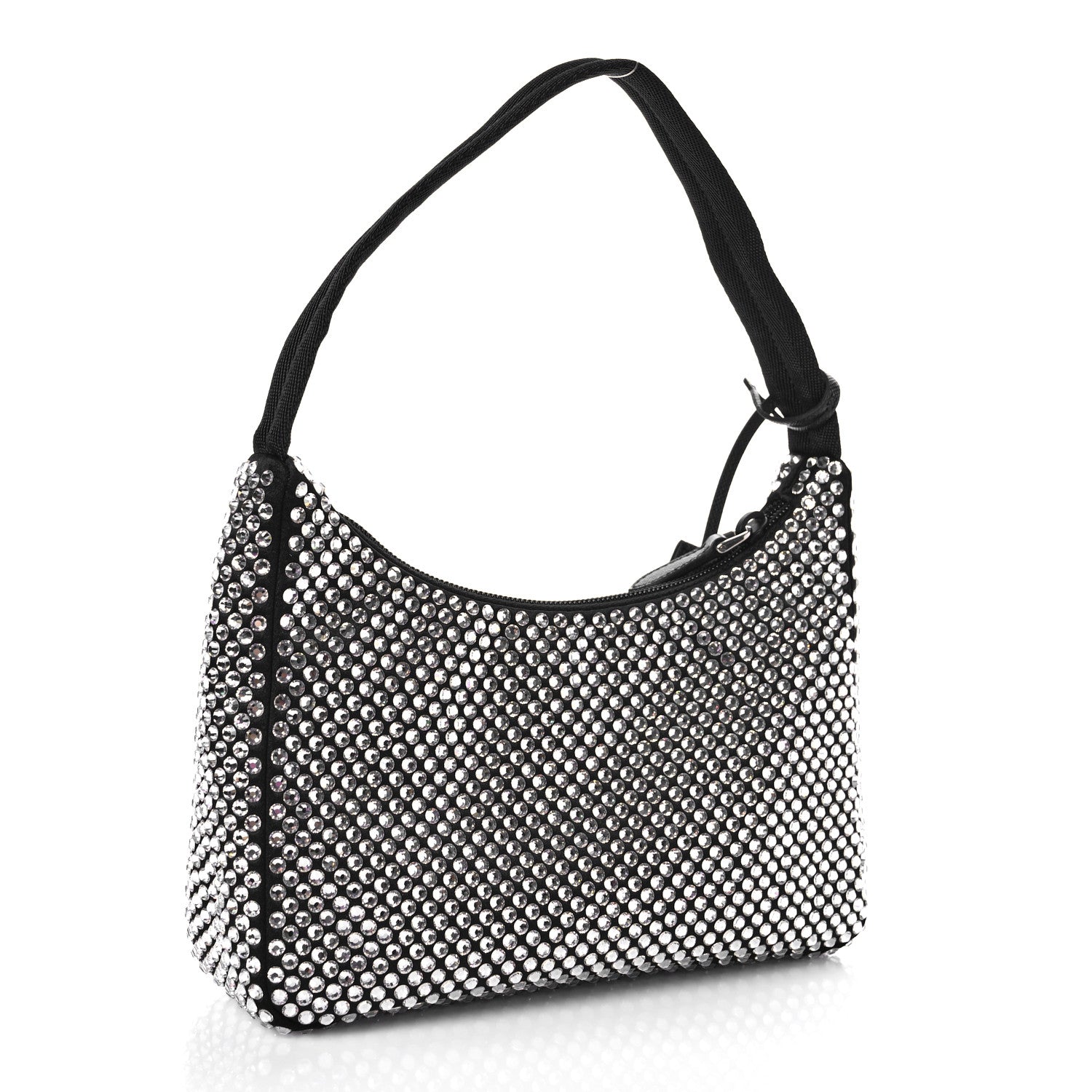 Prada Satin Crystal Mini Re-Edition 2000 Bag Cristal 3 of 9