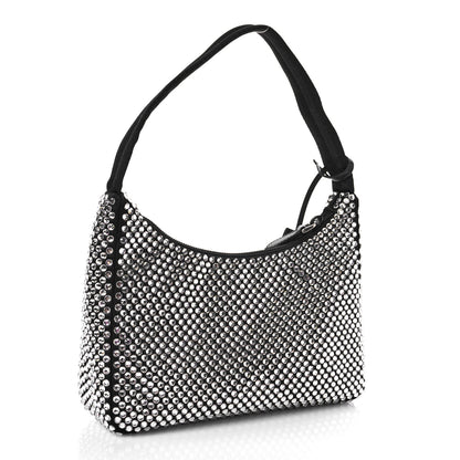 Prada Satin Crystal Mini Re-Edition 2000 Bag Cristal 3 of 9