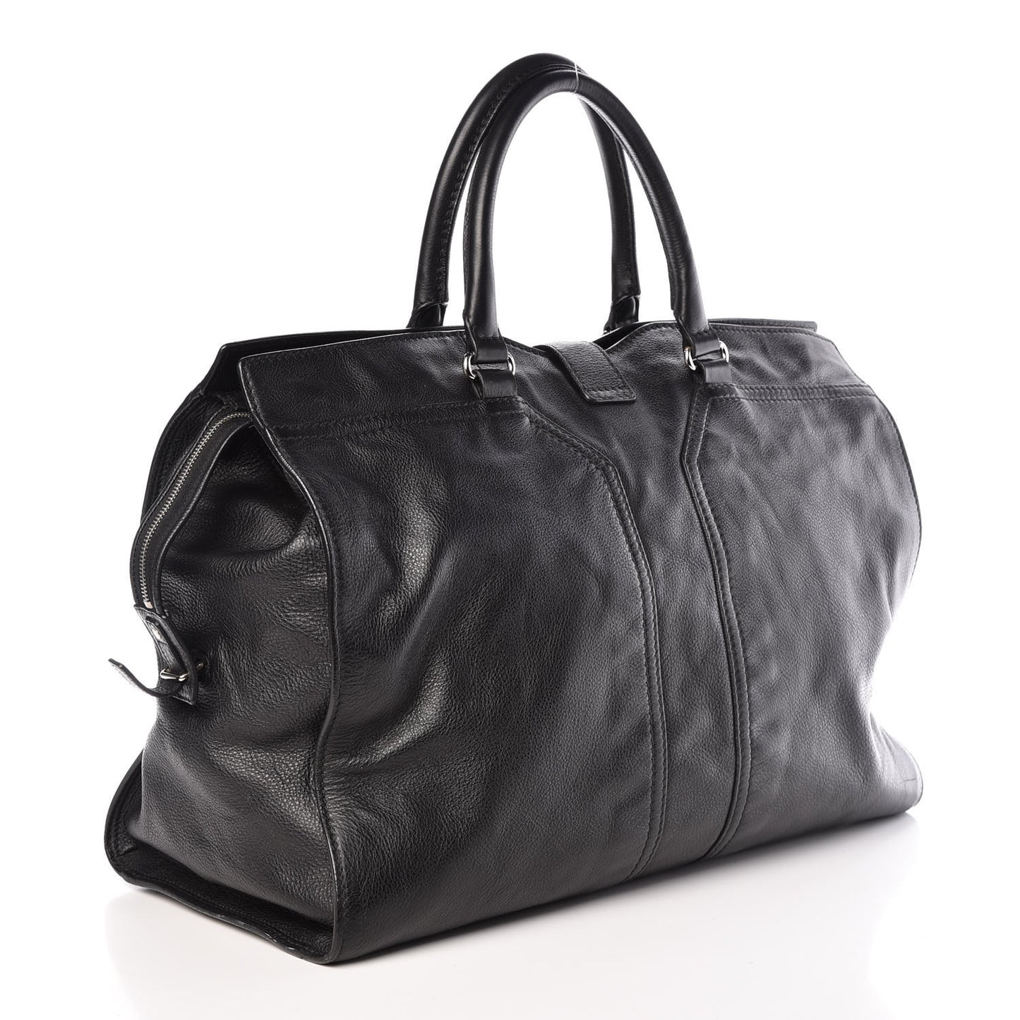 Calfskin Cabas Chyc Weekender Black