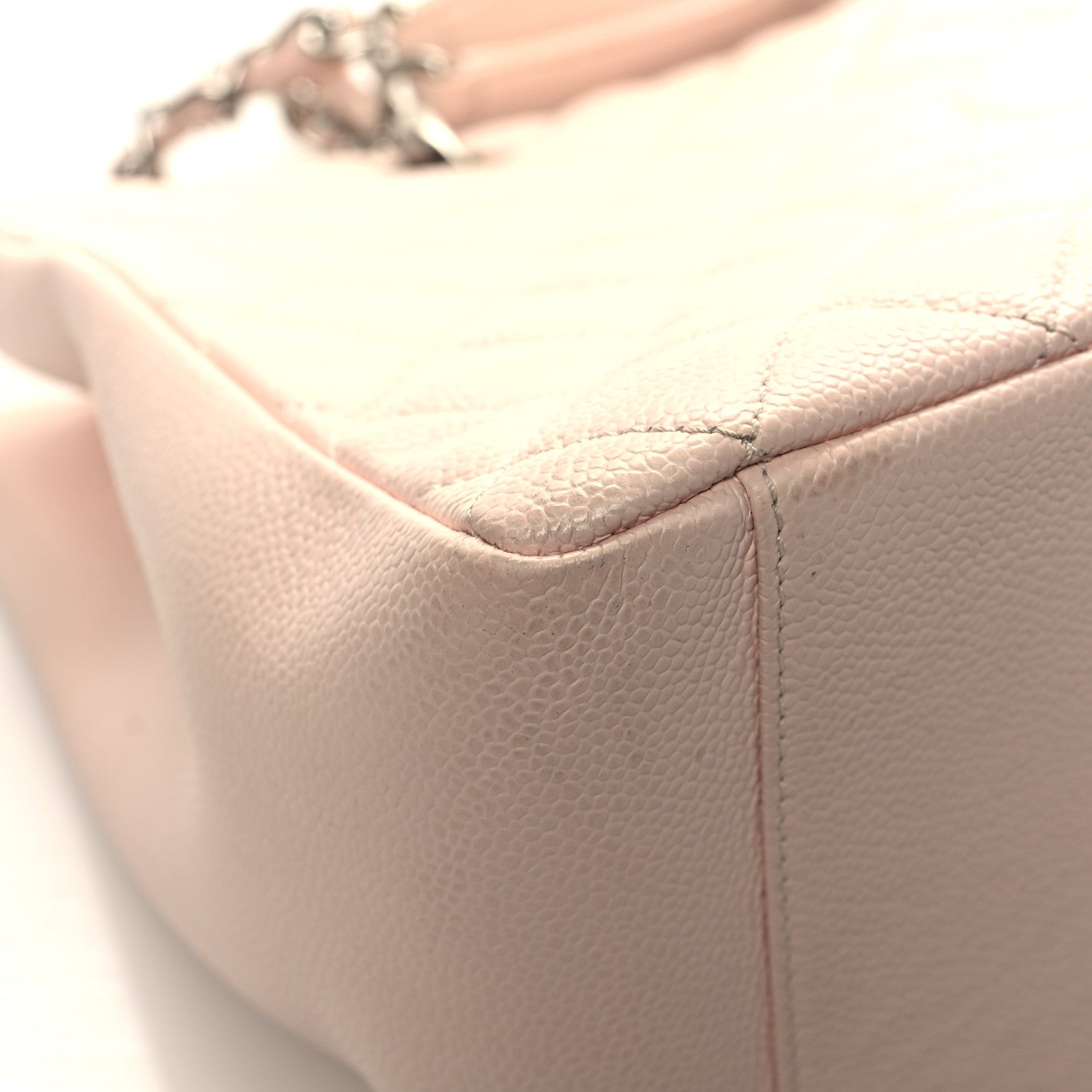 Chanel Caviar Quilted Grand Shopping Tote GST Light Pink 10 of 15
