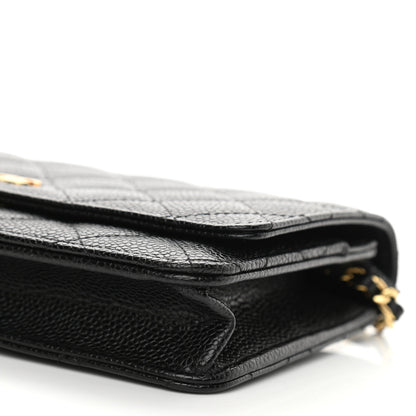 Chanel Caviar Quilted Wallet On Chain WOC Black 11 of 11