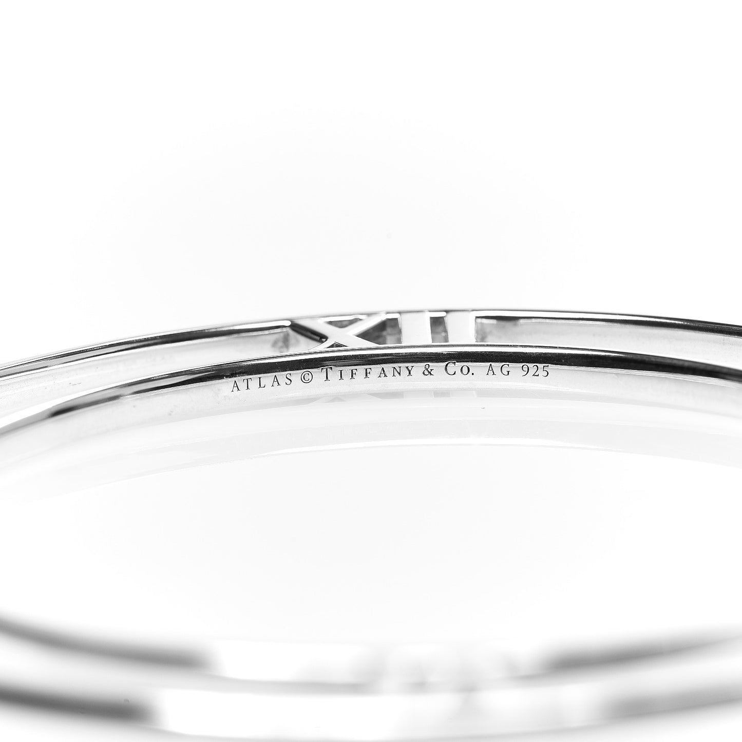 Sterling Silver Atlas Flat Bangle Bracelet