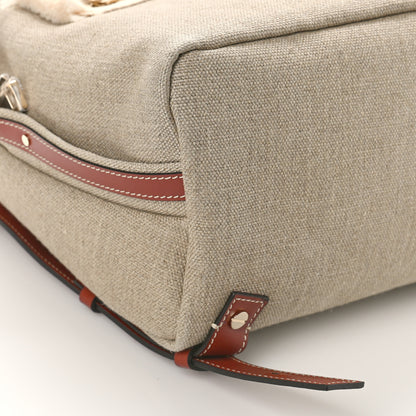 Chloe Canvas Logo Woody Backpack Sepia Brown 9 of 10