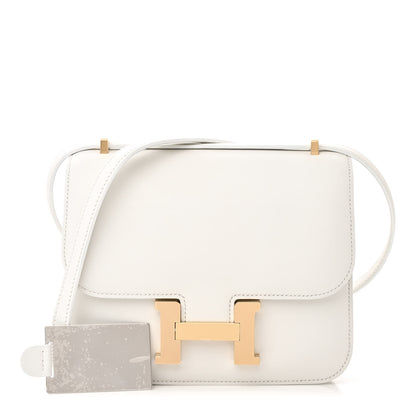 Hermes Swift Constance 18 New White 6 of 23