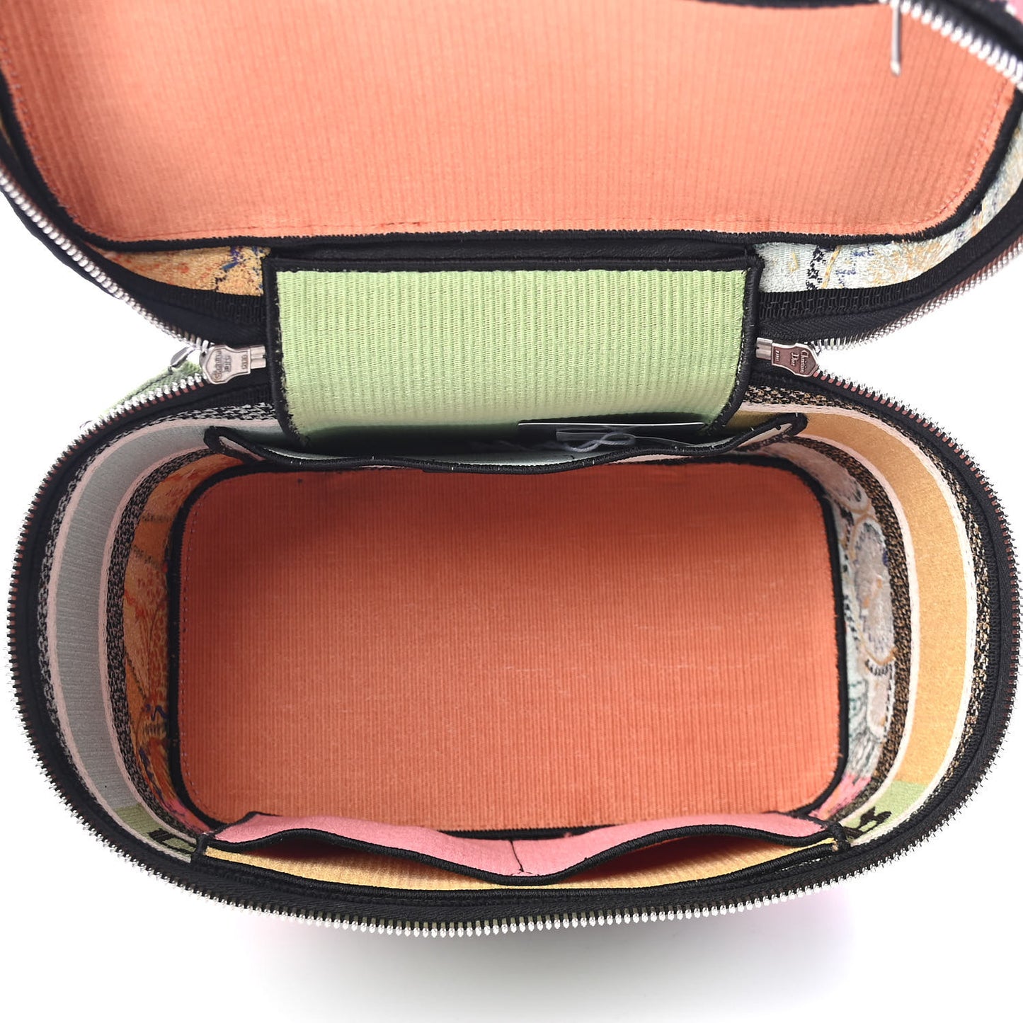 Canvas Embroidered Dior In Lights Diortravel Vanity Case Multicolor