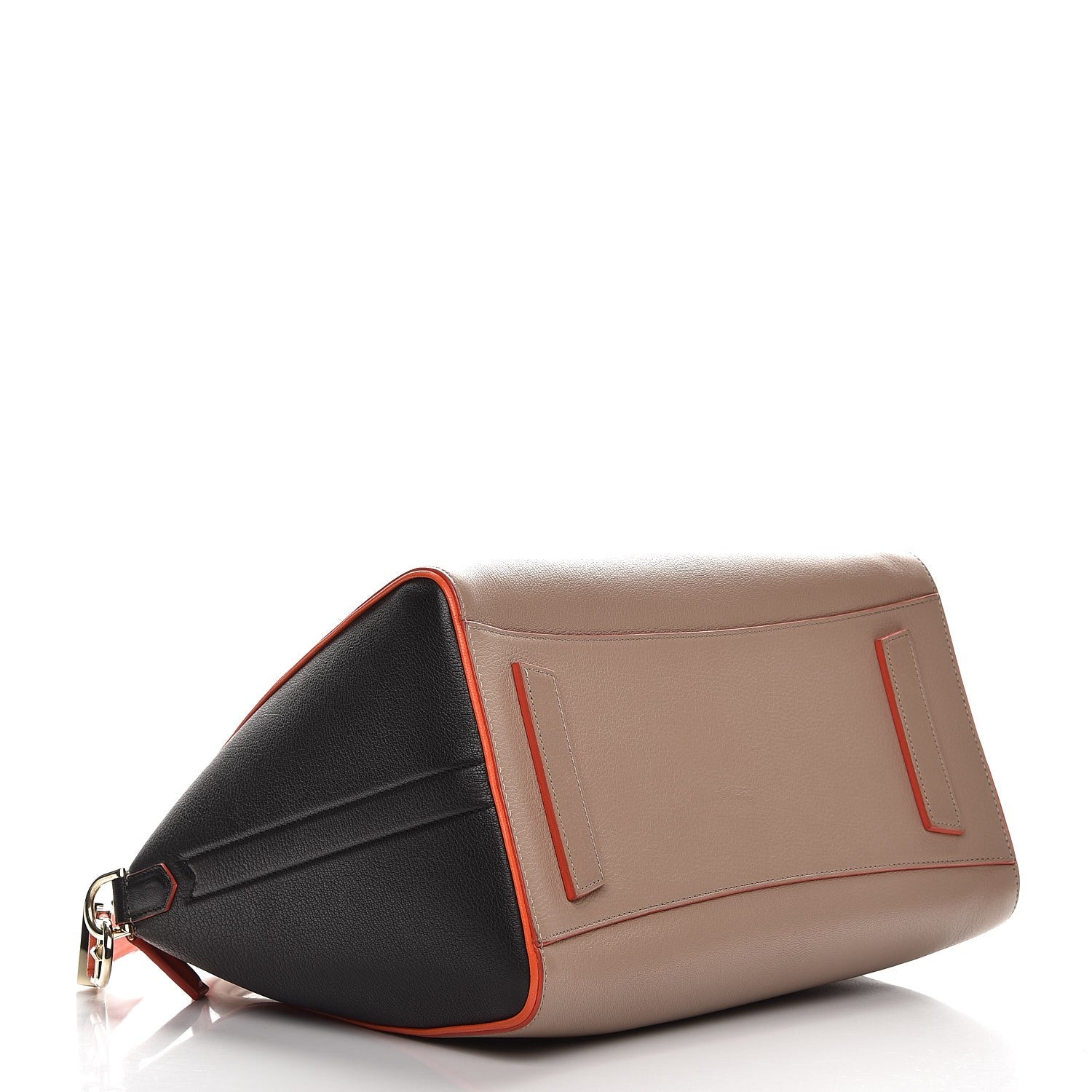 Givenchy Sugar Goatskin Medium Tri-Color Antigona Taupe Black Orange 4 of 9