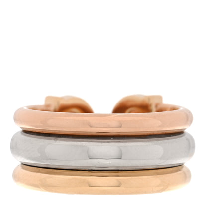 Cartier 18K Pink Yellow White Gold 8mm C De Cartier Ring 50 5.5 3 of 4