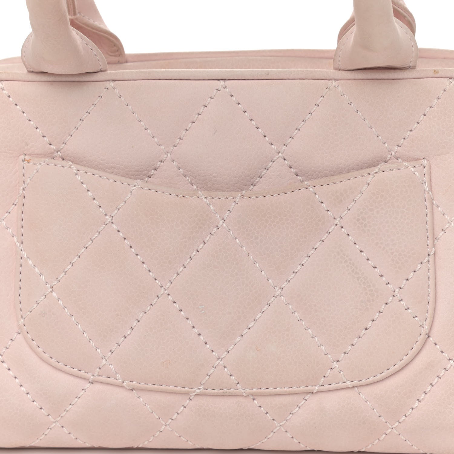 Chanel Caviar Quilted Small Bowler Tassel Pink 17 of 20