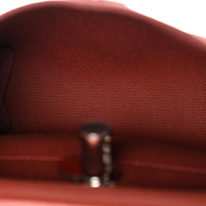 Hermes Military Toile Vache Hunter Herbag Zip Retourne 20 Rouge H 5 of 11