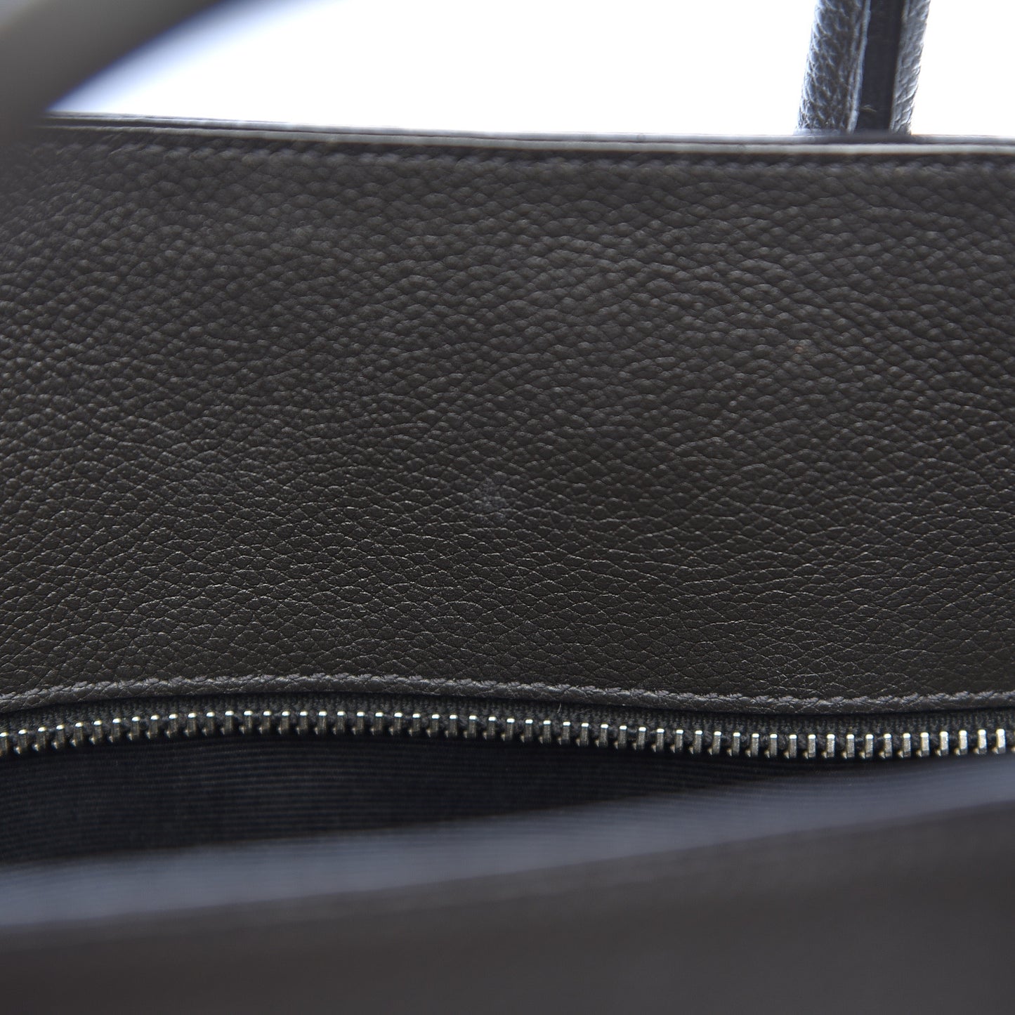 Grained Calfskin Small Sac De Jour Black