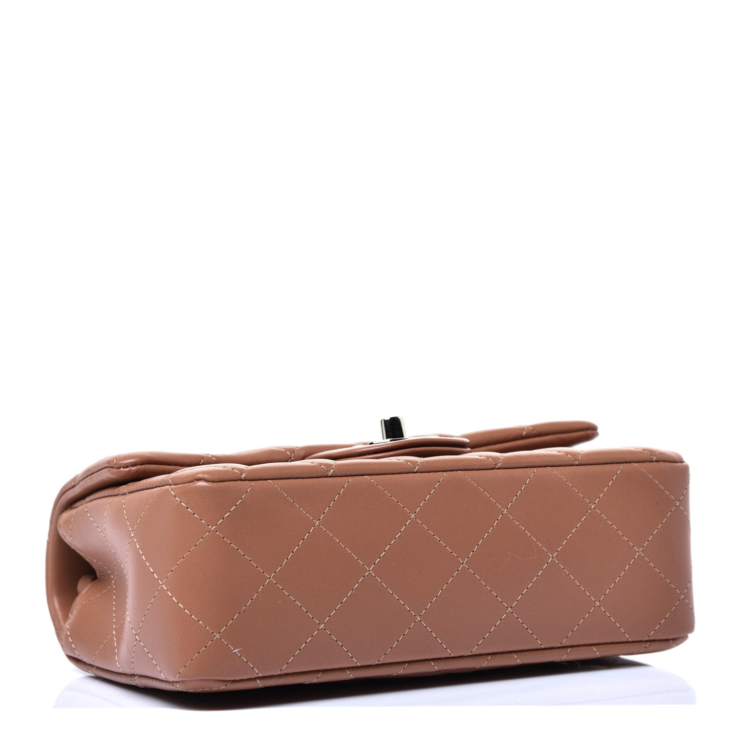 Chanel Lambskin Quilted Mini Rectangular Flap Brown 4 of 11