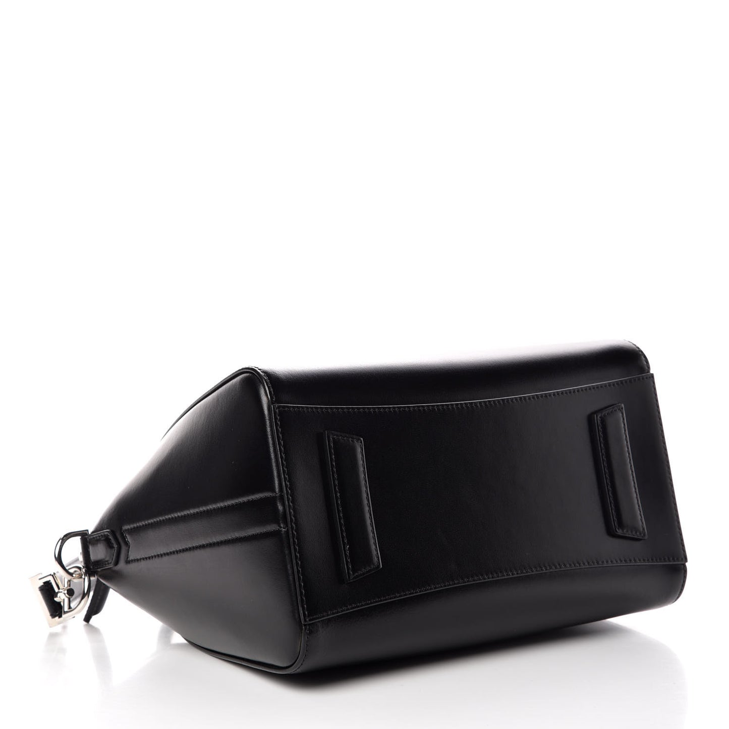 Shiny Lord Calfskin Small Antigona Black