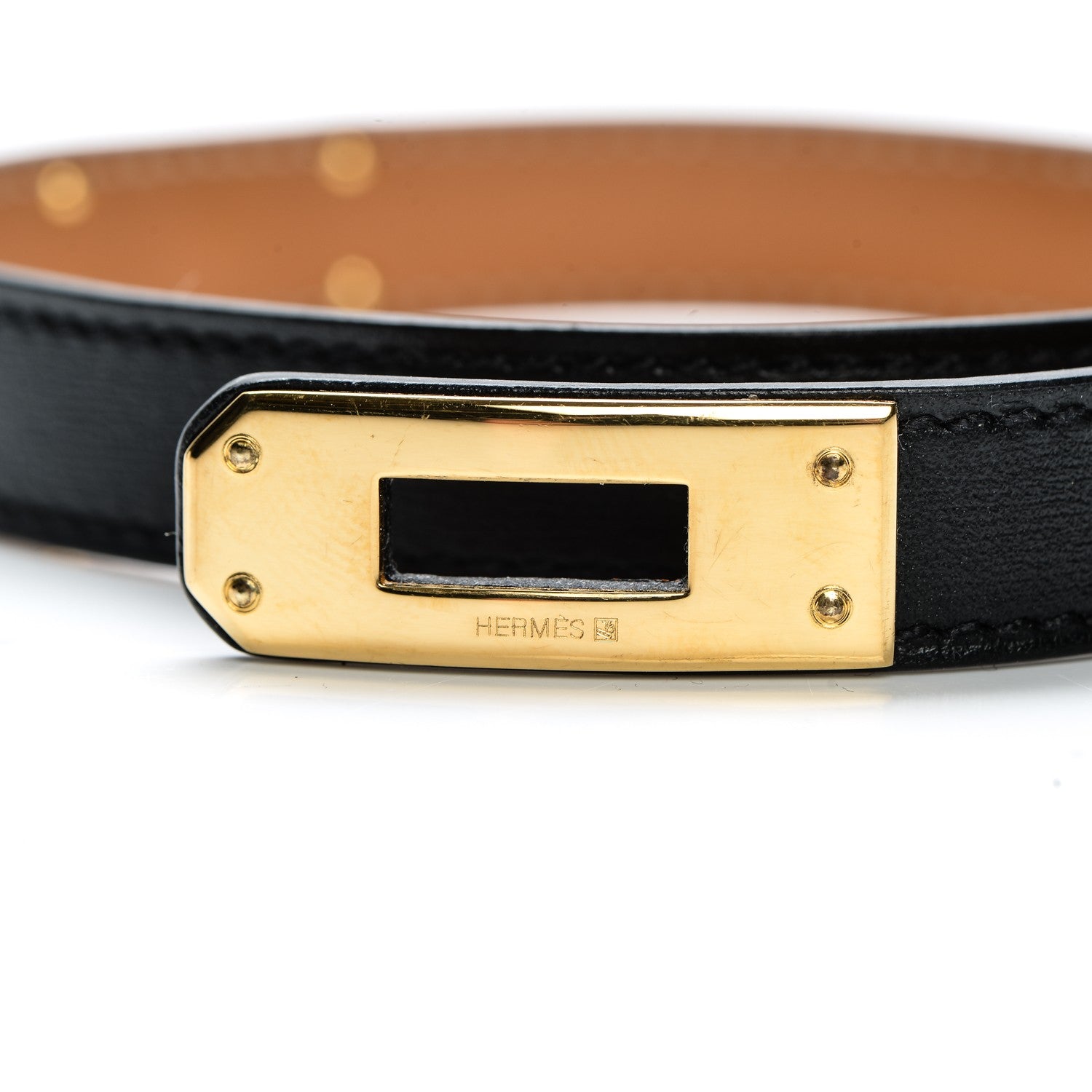 Hermes Chamonix Kelly Double Tour Bracelet S Black 4 of 7