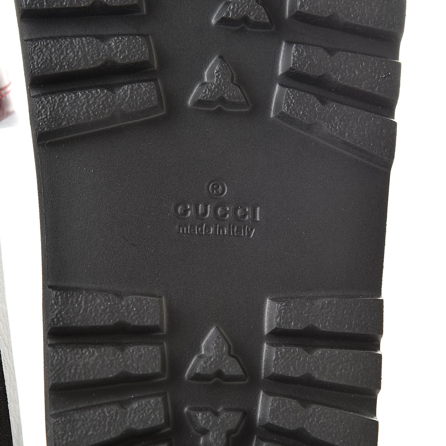 Guccissima Signature Mens Lug Sole Slide Sandals 9 Hibiscus Red