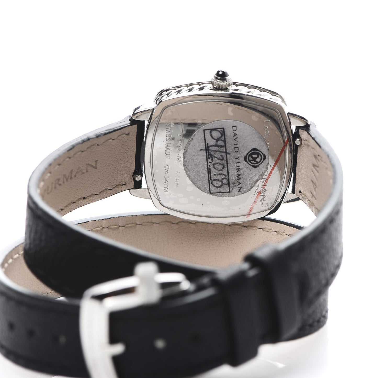 Stainless Steel Calfskin Diamond 27mm Albion Wrap Quartz Watch