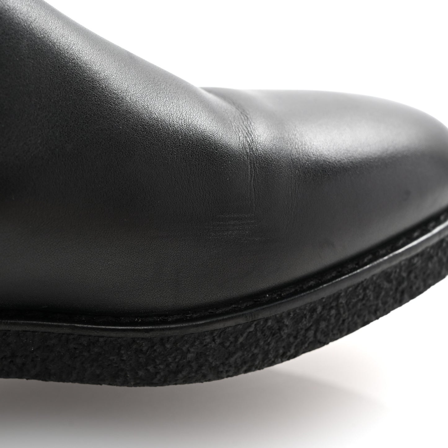 Heritage Calfskin Follow Ankle Boots 38 Black