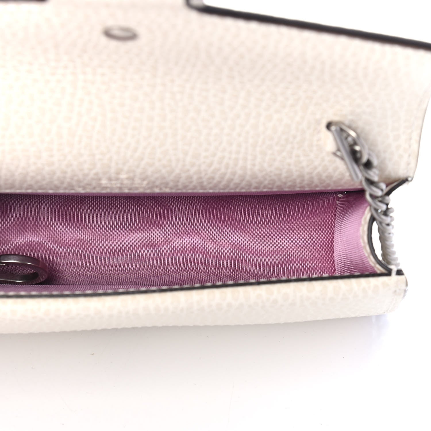 Gucci Dollar Calfskin Crystal Super Mini Dionysus Shoulder Bag Mystic White Black Diamond 5 of 9