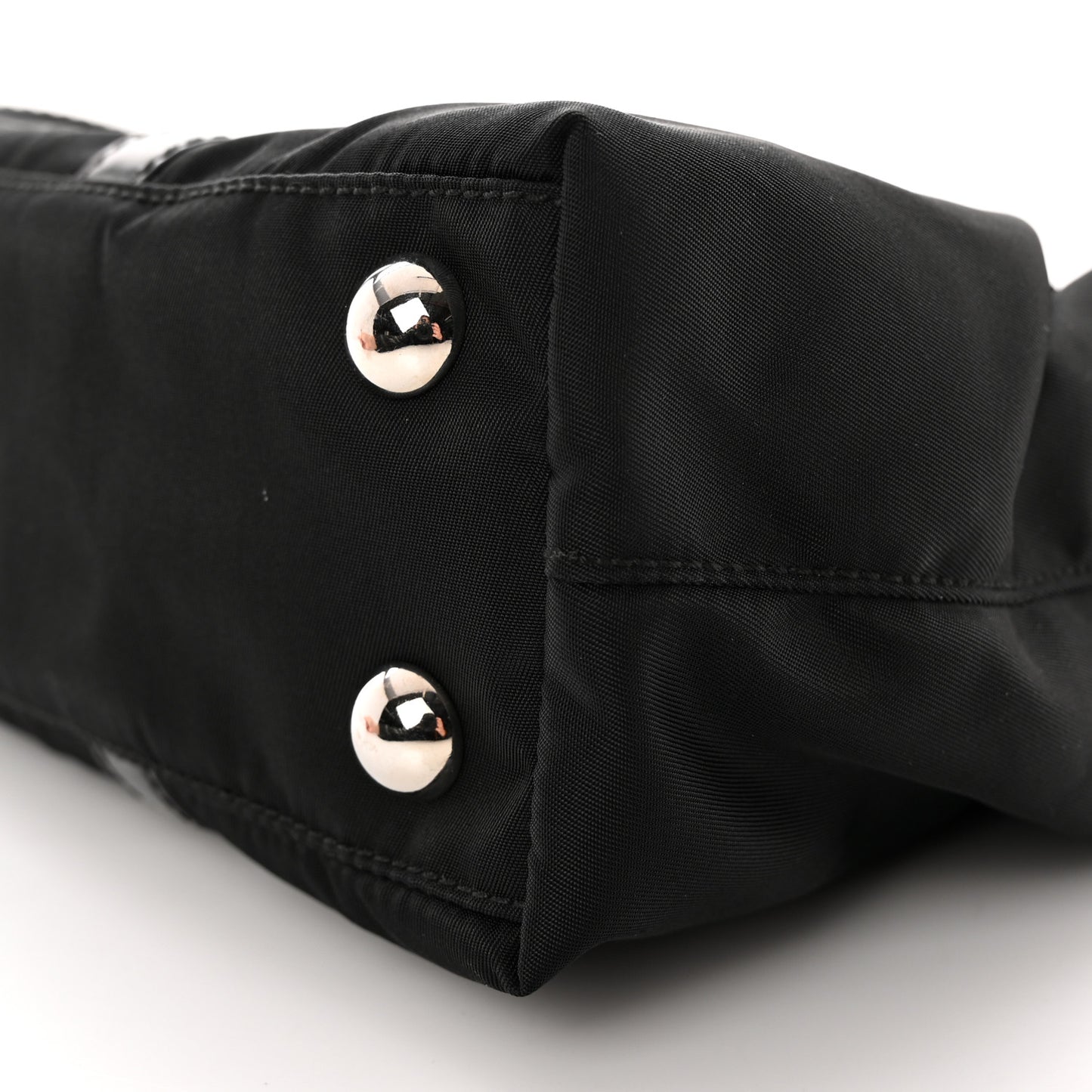 Tessuto Nylon Spazzolato Tote Black
