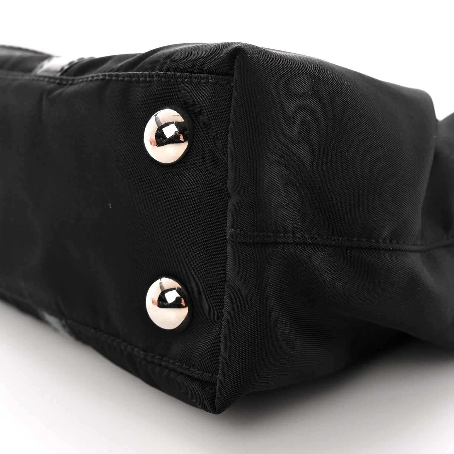 Prada Tessuto Nylon Spazzolato Tote Black 10 of 12