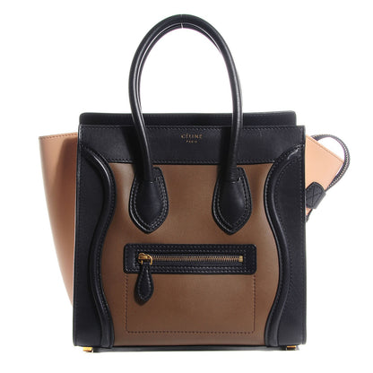 Celine Smooth Calfskin Micro Tri-Color Luggage Camel 1 of 9