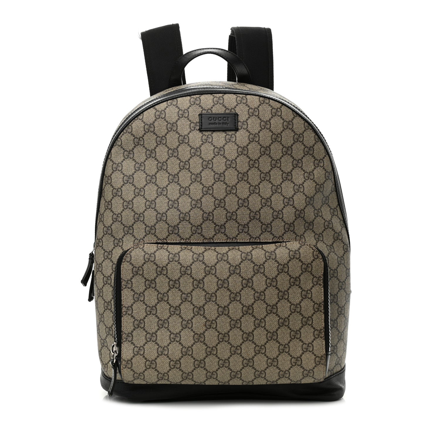 GG Supreme Monogram Medium Backpack Black