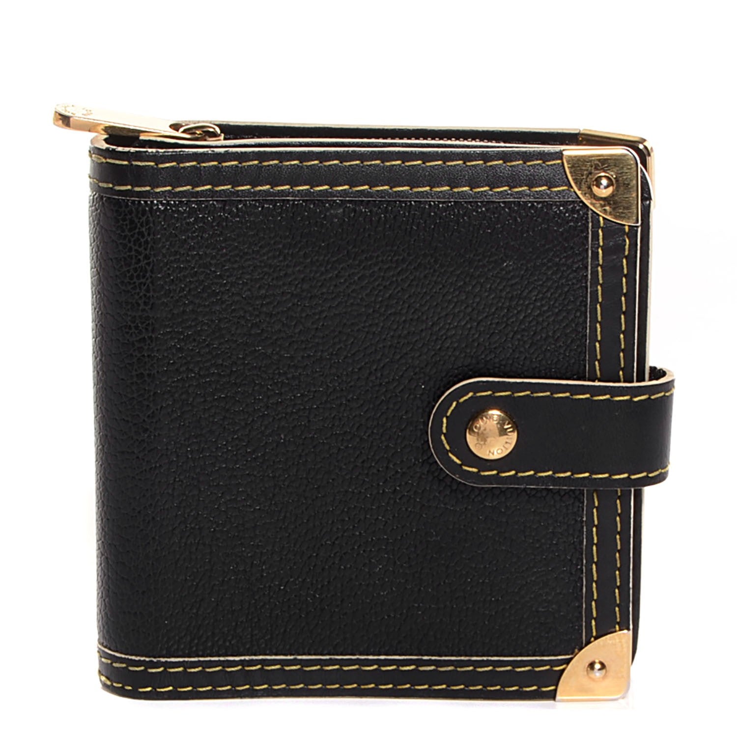 Louis Vuitton Suhali Compact Zipped Wallet Black 1 of 8