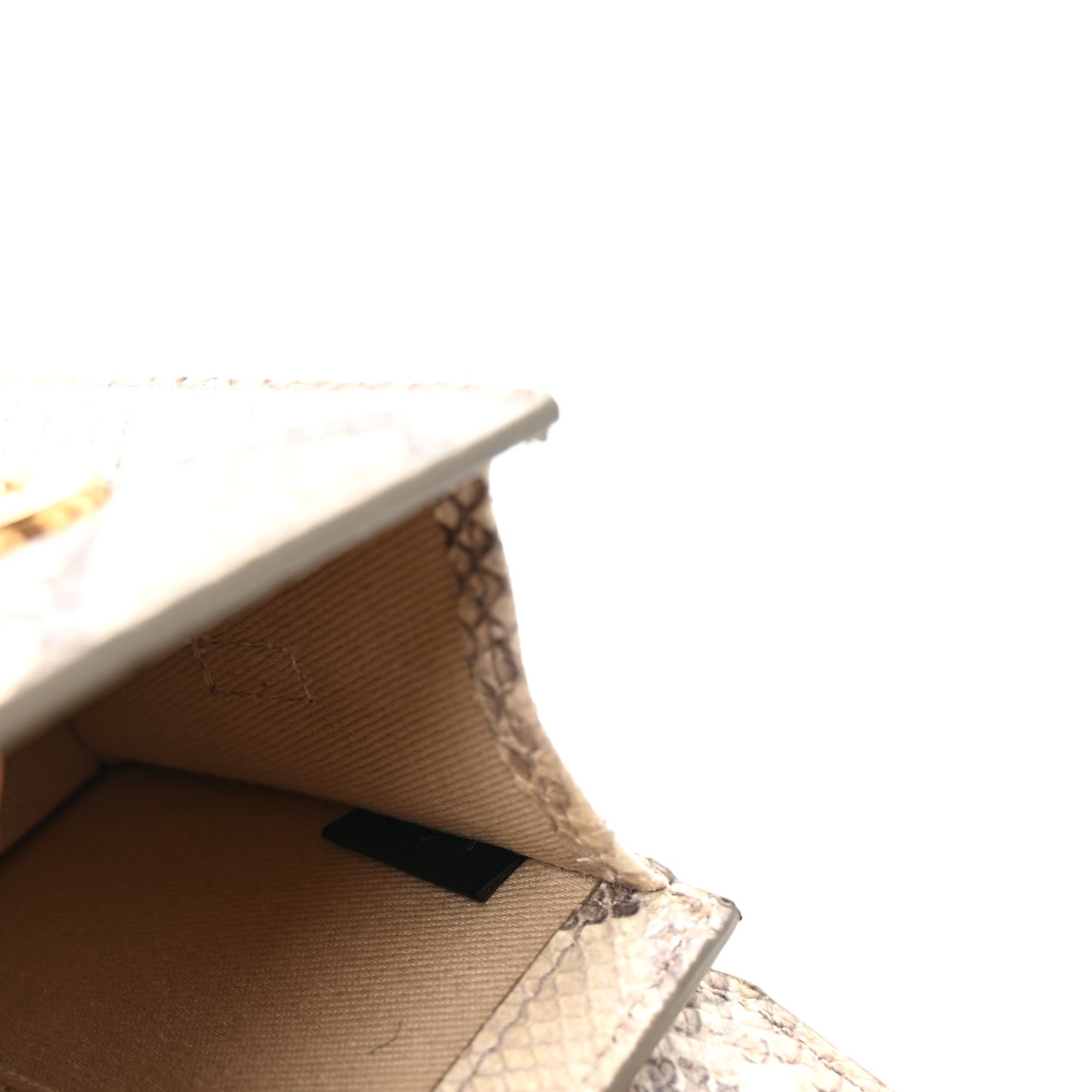 Snakeskin Le Chiquito Boucle Long Beige