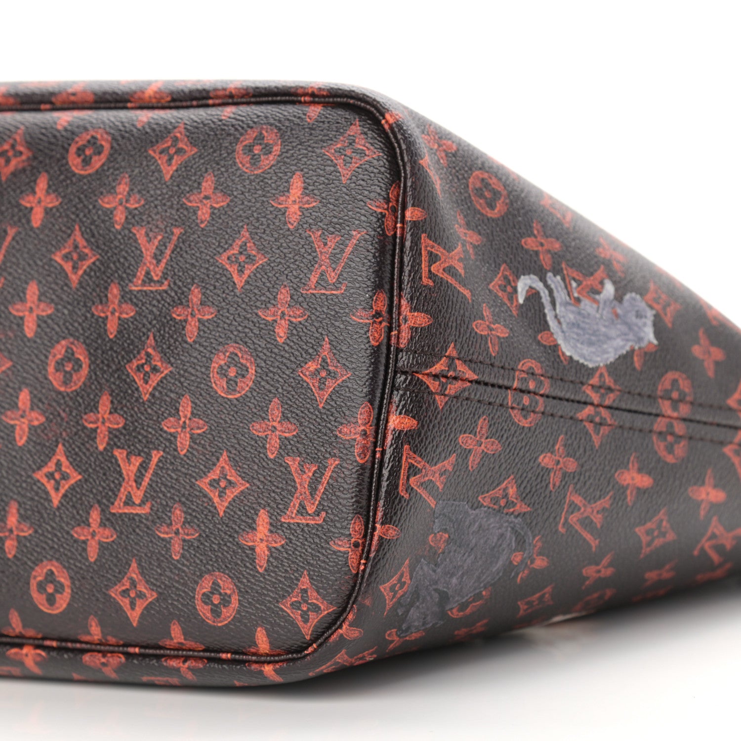 Louis Vuitton Catogram Neverfull MM Marron 10 of 12