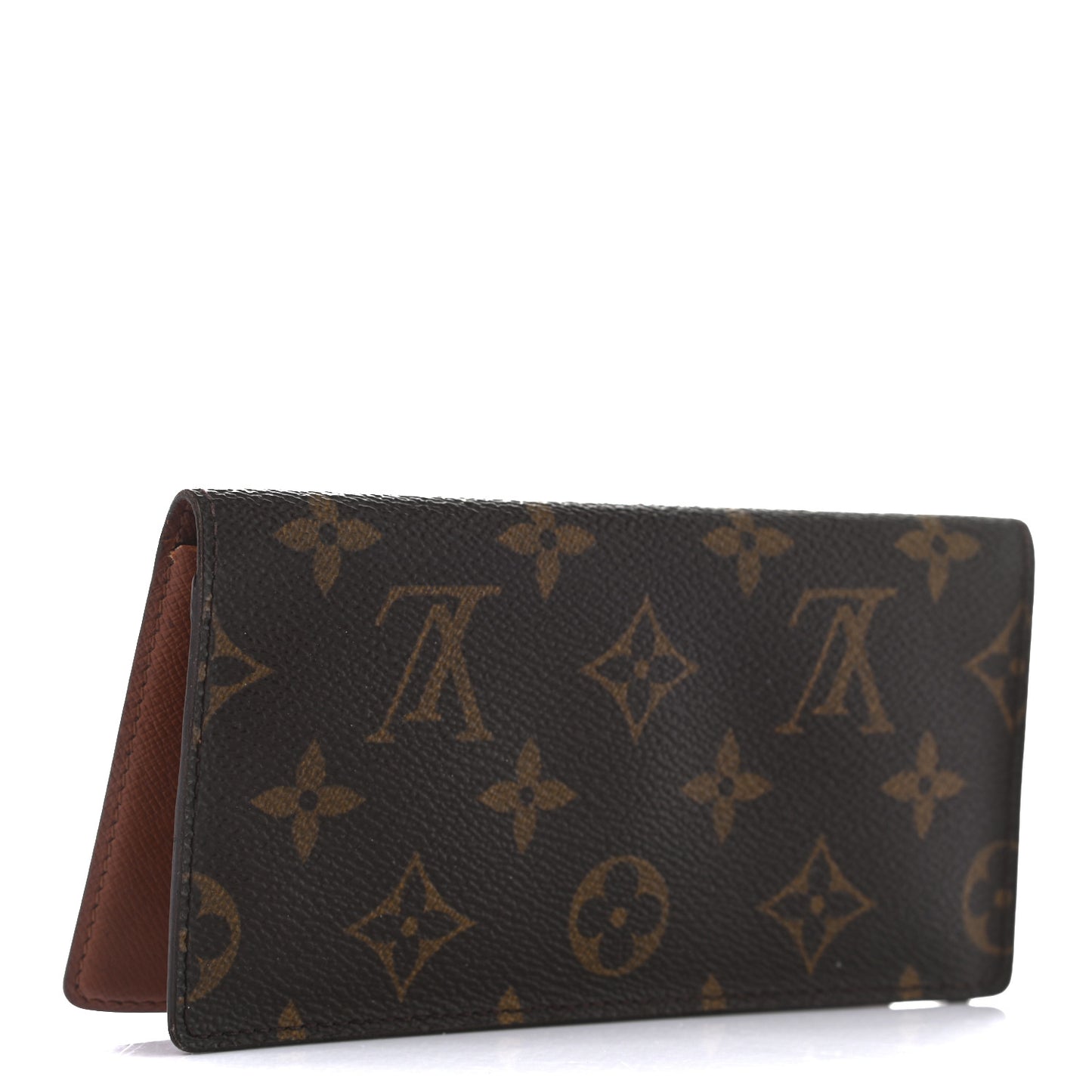 Monogram Simple Checkbook Holder Wallet Cover