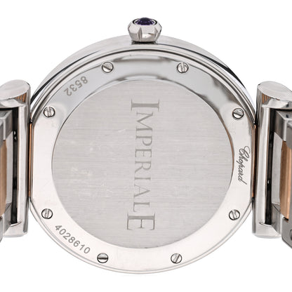 Chopard Stainless Steel 18K Rose Gold Mother of Pearl 36mm Imperiale Quartz Watch 4 of 5