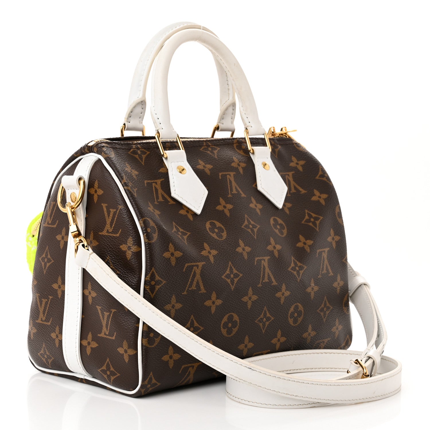 Louis Vuitton Monogram LV Match Speedy Bandouliere 25 White 3 of 17