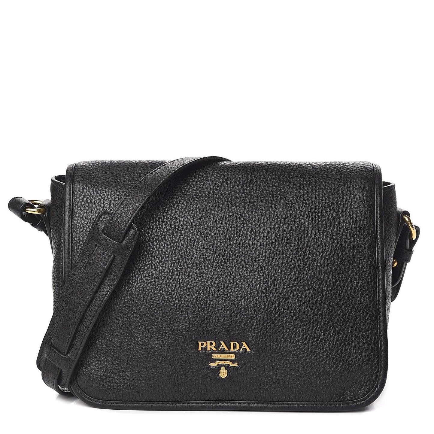 Vitello Phenix Crossbody Bag Black