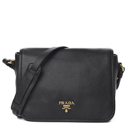Prada Vitello Phenix Crossbody Bag Black 1 of 11