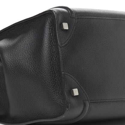 Celine Drummed Calfskin Mini Luggage Black 9 of 14