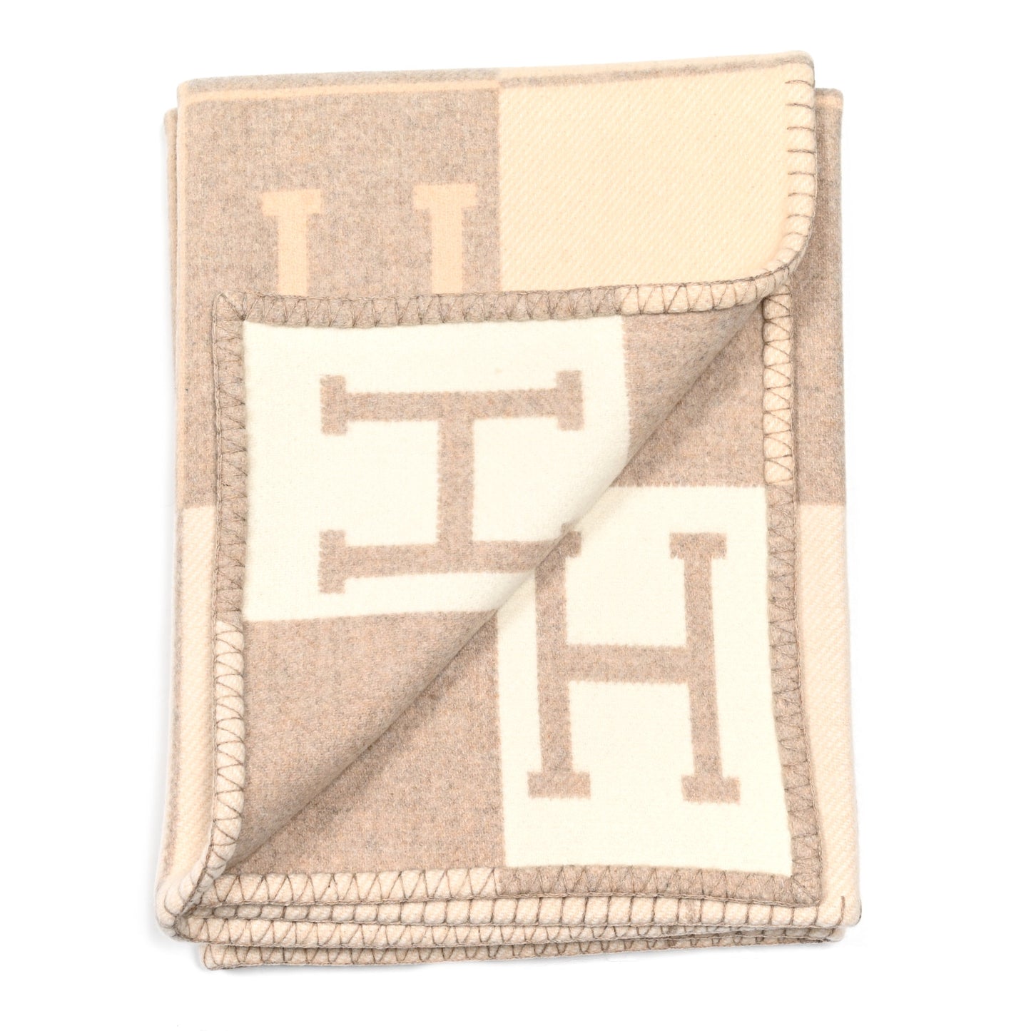 Wool Cashmere Avalon III Blanket Coco Camomille