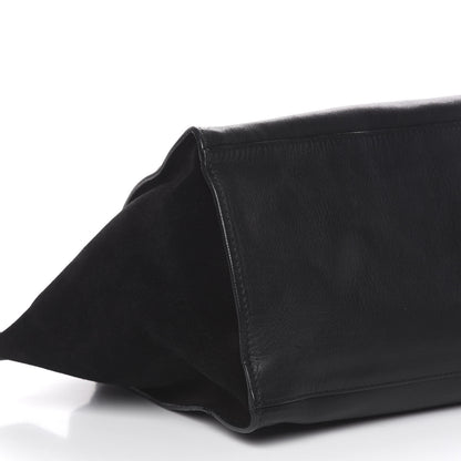 Celine Smooth Calfskin Suede Medium Trapeze Black 7 of 8