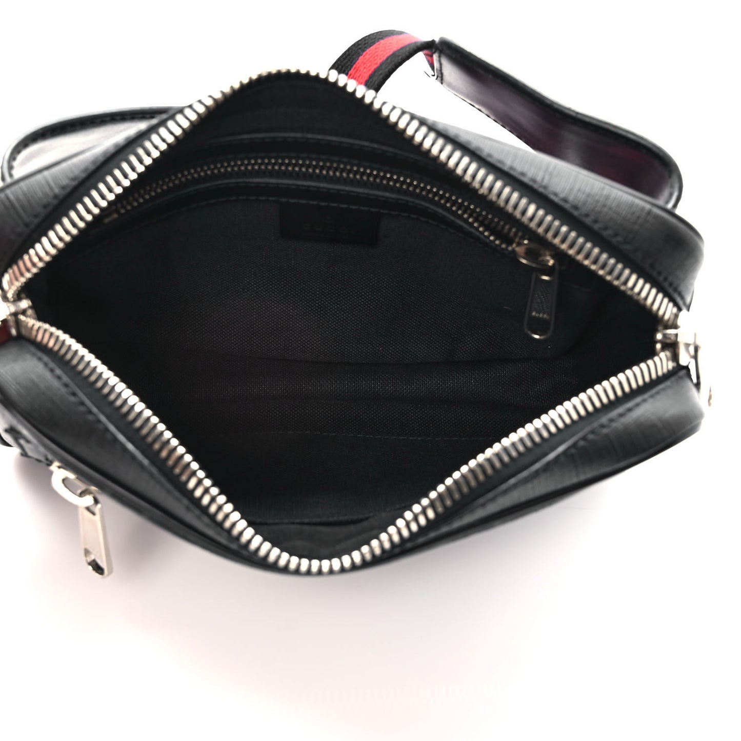 Soft GG Supreme Monogram Web Belt Bag Black Grey