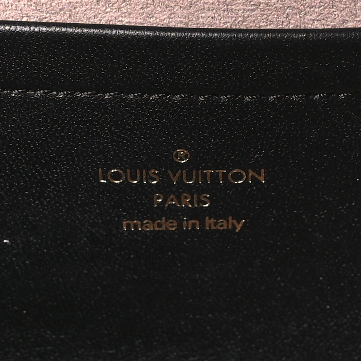 Lambskin Embossed Monogram Pochette Coussin Black