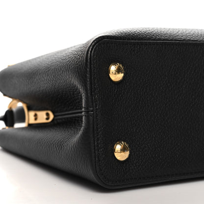 Louis Vuitton Taurillon Embellished Flower Crown Capucines PM Black 8 of 9