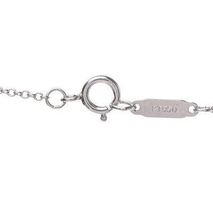 Tiffany Platinum Diamond Small Peace Sign Pendant Necklace 5 of 7