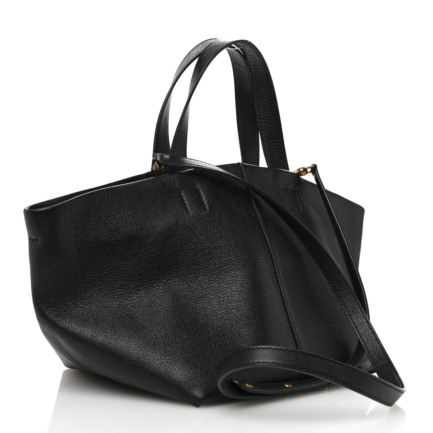 Mansur Gavriel Calfskin Tulipano Bag Black 3 of 9