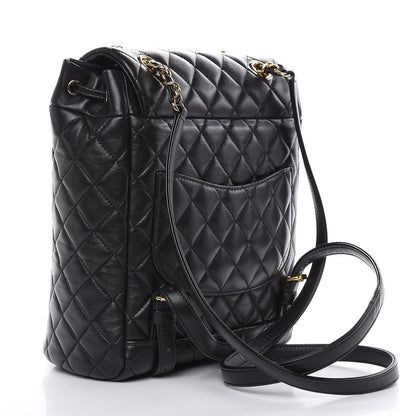 Chanel Lambskin Quilted Small Urban Spirit Backpack Black 3 of 13