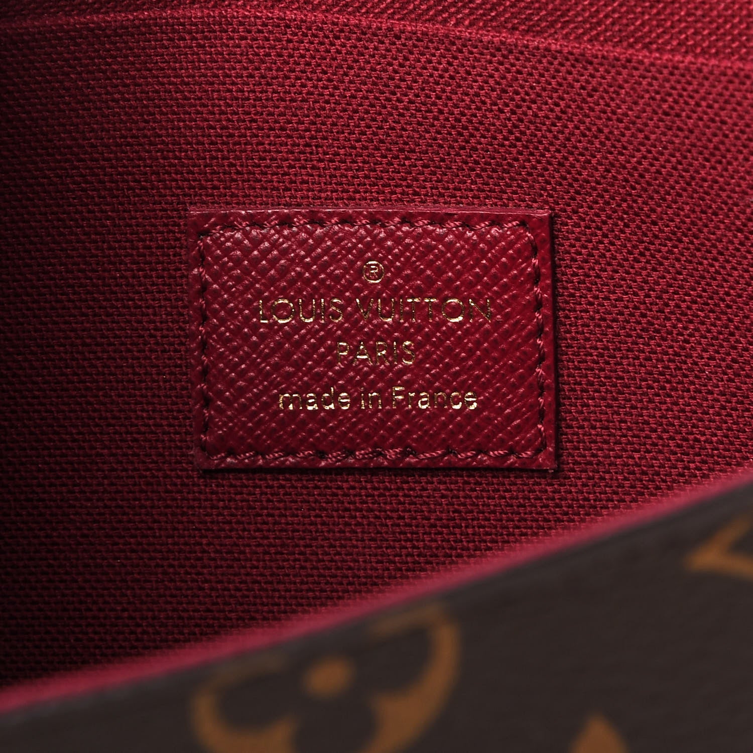 Louis Vuitton Monogram Pochette Felicie Chain Wallet Fuchsia 8 of 10
