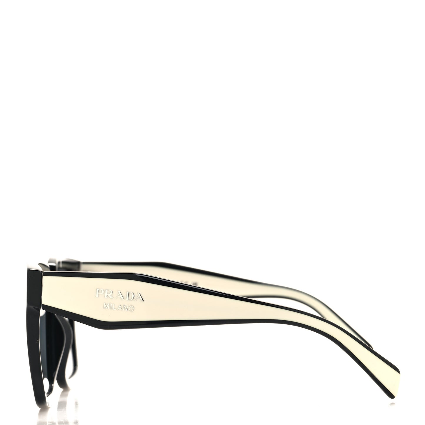 Acetate Square Sunglasses SPR 24Z Black White