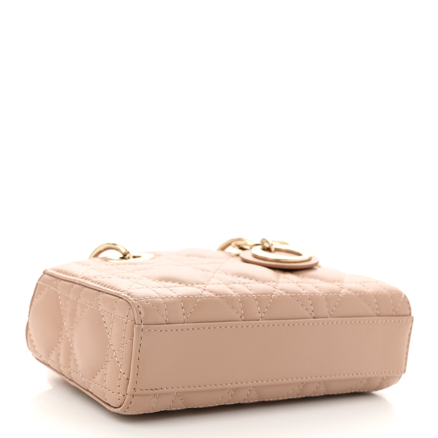 Christian Dior Lambskin Cannage Micro Lady D-Joy Rose Des Vents 4 of 11