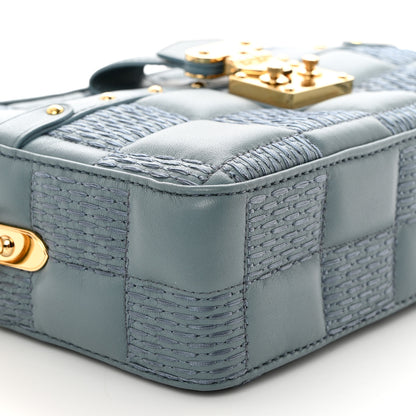 Louis Vuitton Lambskin Damier Quilt Troca PM Glacier 8 of 9